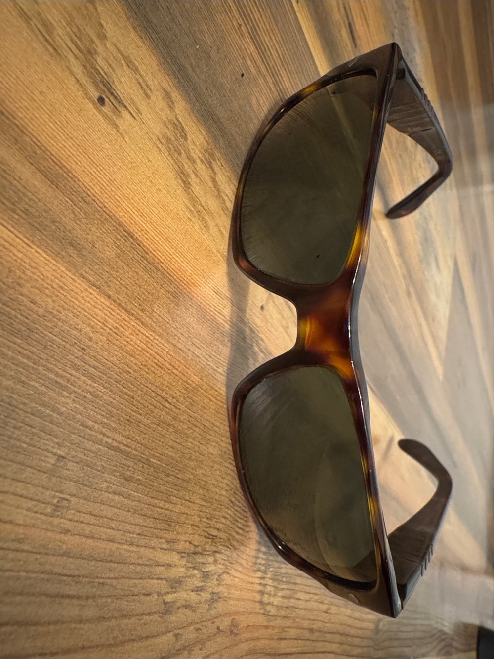 Persol Tortoiseshell Brown Sunglasses with Dark Lenses
